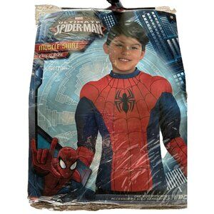 Marvel Ultimate Spider Man Muscle Shirt Boys One Size 6+ Superhero Costume